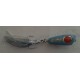 ESCA ARTIFICIALE IN CERAMICA TOP WATER POPPER MARK WHITE LURES SURFACE PLUG 42GR COL. NERO - BIANCO - ROSSO - AZZURRO