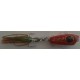 ESCA ARTIFICIALE IN CERAMICA TOP WATER POPPER MARK WHITE LURES SURFACE PLUG 42GR COL. NERO - BIANCO - ROSSO - AZZURRO