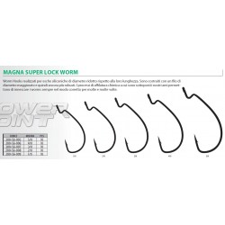 AMO RAPTURE MAGNA SUPER LOCK WORM SIZE 1/0 - 2/0 - 3/0 - 4/0 - 5/0 ( COD. 200-56-006 - 200-56-007 - 200-56-008 - 200-56-009 )