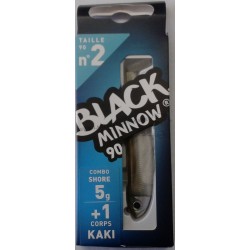 ESCA ARTIFICIALE IN GOMMA FIIISH BLACK MINNOW 90 COMBO SHORE 5GR COL. KAKI