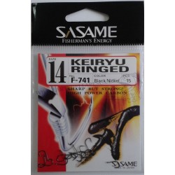 AMO AD OCCHIELLO SASAME F-741 KEIRYU RINGED BLACK SIZE 16 - 14 - 12 - 10 - 8 - 6