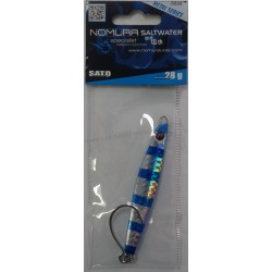 ESCA ARTIFICIALE JIG NOMURA SATO 28GR 7.4CM COL. 189 CHROME BLUE STRIPES