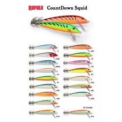 ESCA ARTIFICIALE RAPALA SQUID 11 CM COL. CG - GFR - GGT - GRT - GT - HP - HT - OTU - PTU - OCG - BRH - GBT