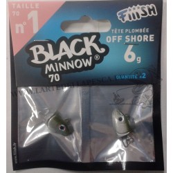 TESTE PIOMBATE X FIIISH BLACK MINNOW 70 3GR SHORE - 4.5GR SEARCH - 6GR OFF SHORE