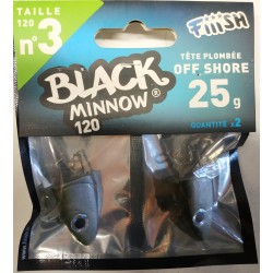 TESTE PIOMBATE X FIIISH BLACK MINNOW 120 25GR OFF SHORE