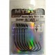 AMO VMC MYSTIC PREDATOR 7348WG BN NICKEL NERO HEAVY DUTY WIDE GAPE SIZE 5/0