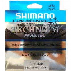 FILO DA PESCA SHIMANO TECHNIUM INVISITEC 300MT DIAM 0,16 - 0,18 - 0,20 MM ( COD. TECINV300 )