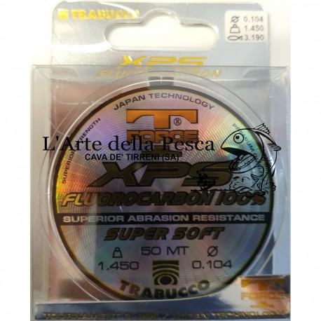 FILO DA PESCA TRABUCCO XPS T-FORCE FLUOROCARBON 50MT DIAM 0,104 - 0,125 -  0,145 - 0,164 - 0,185 - 0,201 MM ( COD. 053-60-100 )