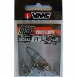 MOSCHETTONE VMC 3253 STAINLESS CROSSLOCK SNAP SIZE 1