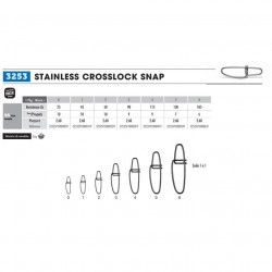 MOSCHETTONE VMC 3253 STAINLESS CROSSLOCK SNAP