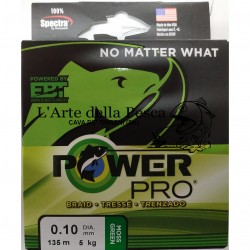 FILO TRECCIATO POWER PRO 135M VERDE DIAM 0,10MM MOSS GREEN