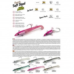 ESCA ARTIFICIALE IN GOMMA MOLIX JUGULO SOFT SHAD 4" 15GR 1/2 OZ 10CM SINKING