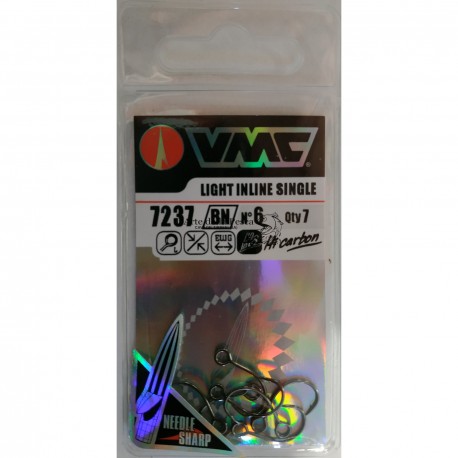 AMO X ARTIFICIALI VMC 7237 BN LIGHT INLINE SINGLE SIZE 6