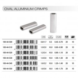 TRABUCCO OVAL ALUMINIUM CRIMPS