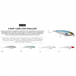 RAPALA X-RAP LONG CAST SHALLOW