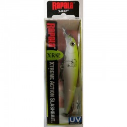 Artificiale Rapala X-rap 10 SFCU Silver Fluorescent Chartreuse UV