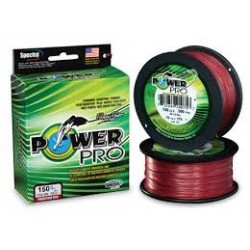 FILO TRECCIATO SHIMANO MULTIFIBRA SPECTRA POWER PRO 455M COLORE RED ROSSO DIAM 0,32 0,36 0,41 MM