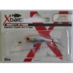 ESCA ARTIFICIALE X-BAIT MICRO SHAD 34MM 1,6GR FLOATING MEDIUM RUNNING COL. XB HOLO CANDY - XB BLACK SPOTS