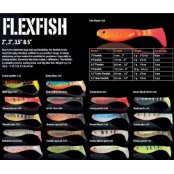 ESCA ARTIFICIALE SOFTBAIT WAKE FLEXFISH 3,5" COL. GOLDSCALES - BOTTOM SPECIAL