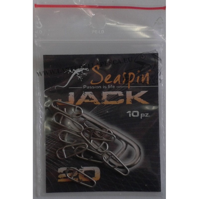 MOSCHETTONE SGANCIO RAPIDO SEASPIN JACK LINKS 6 - 10 - 20 - 35 - 70 LB -  L'Arte della Pesca di Adinolfi di G. & M. Adinolfi snc